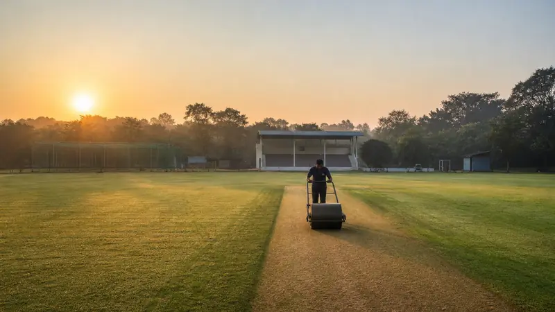 Pre-match at a community ground