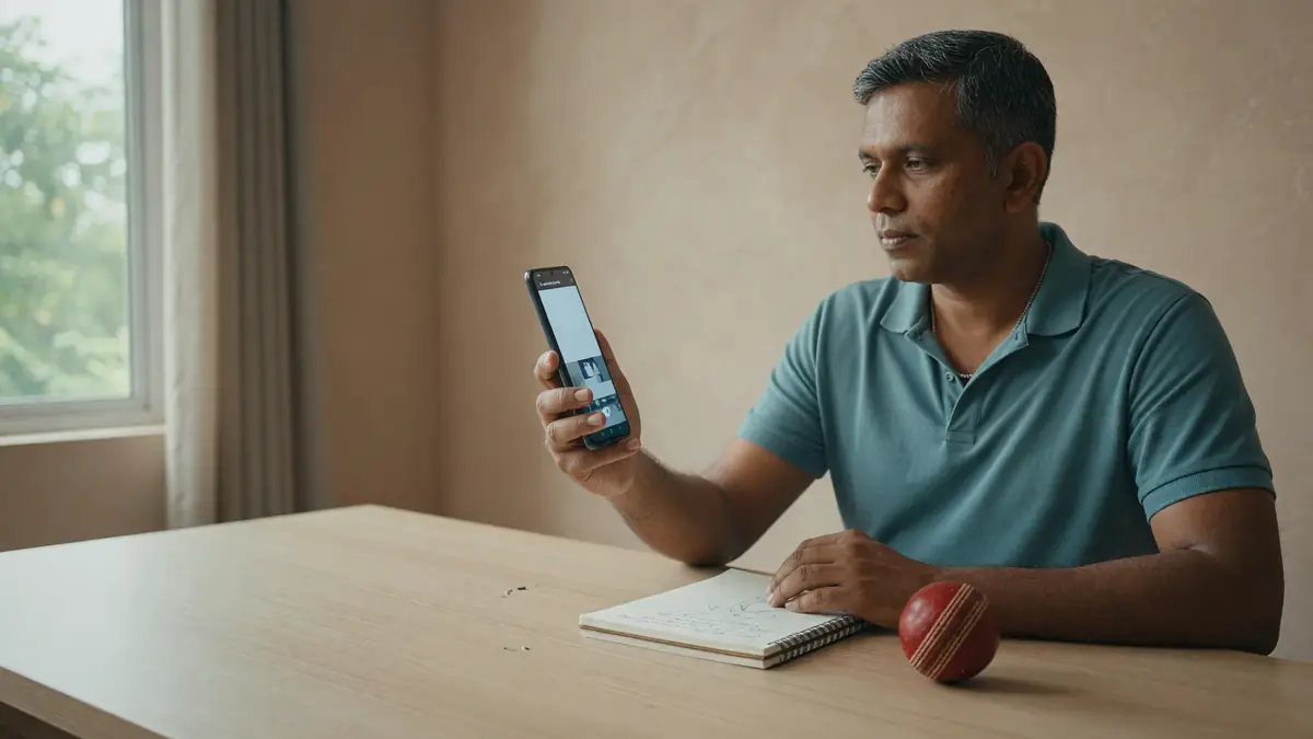 Reader checking account-access steps on a phone at a calm desk