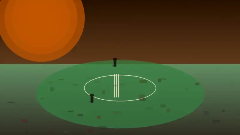 Sitemap navigation context with cricket ground photography
