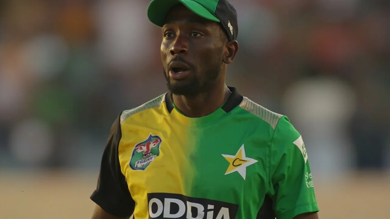 Caribbean stadium prepared for an evening T20 fixture with the lights on